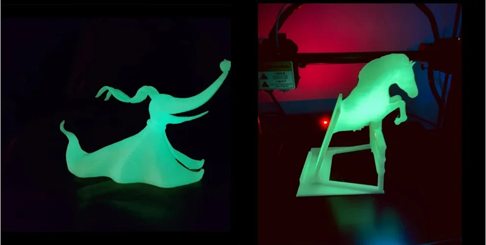 Eryone 200G PLA Filament Glow In The Dark Premium 3D Print ( absorbs sunlight or daylight),200g PLA filament glow in the dark
