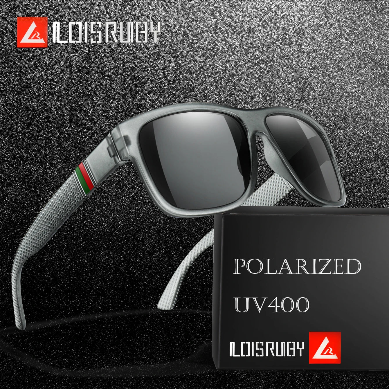 Classic Men Square Polarized  Sunglasses for Outdoor Driving Cycling Running Goggles Vintage Large Frame UV400