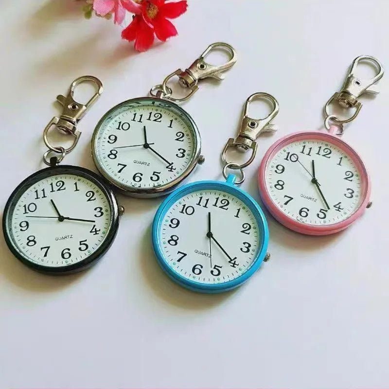 New Tiny Cute Pocket Watch with Keyring Men Women