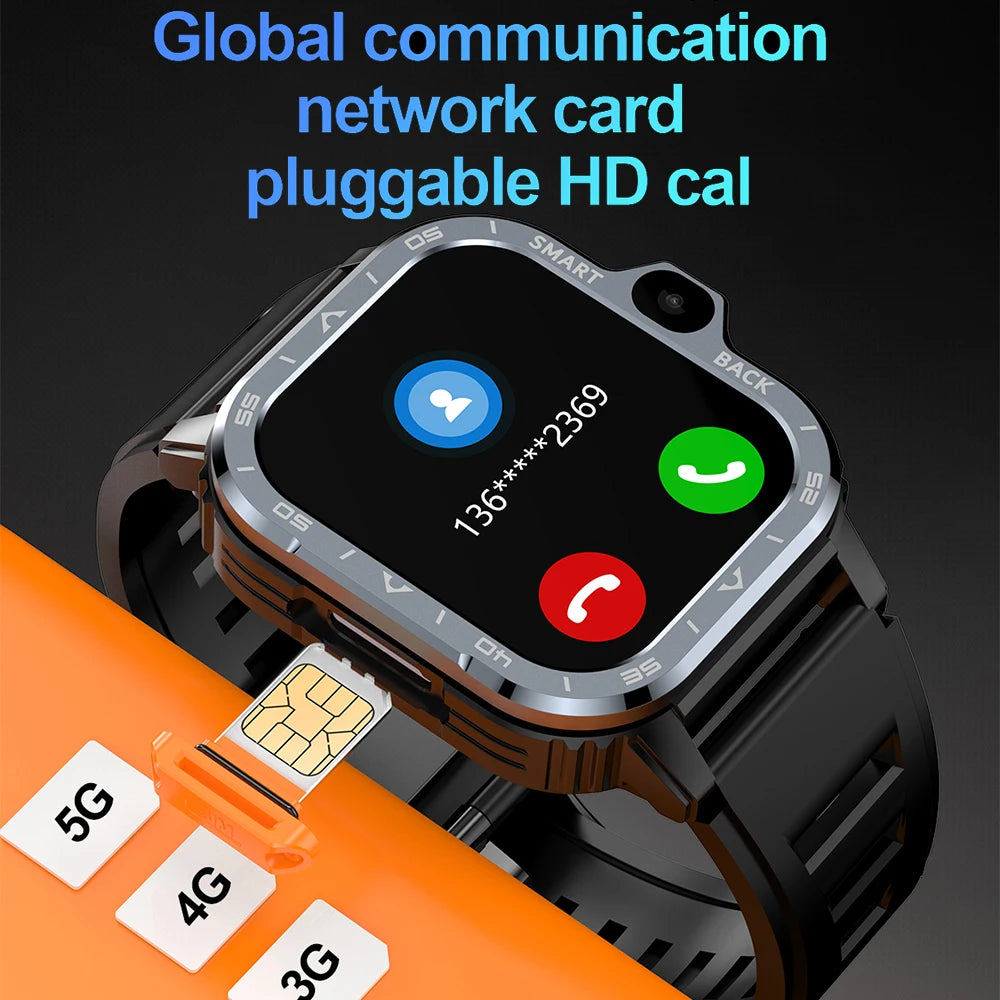 VALDUS Android Smart Watch Men  16G/64G ROM HD Dual Camera 4G SIM Card
