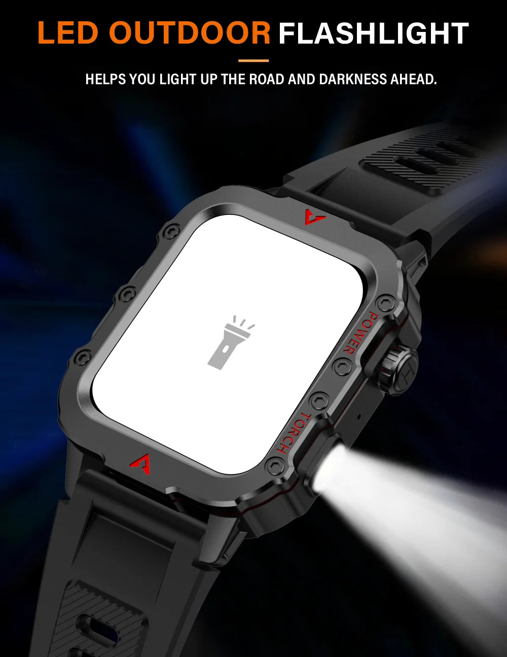 LAXASFIT Men Sports Smart Watch 1.71 Screen Blood Oxygen