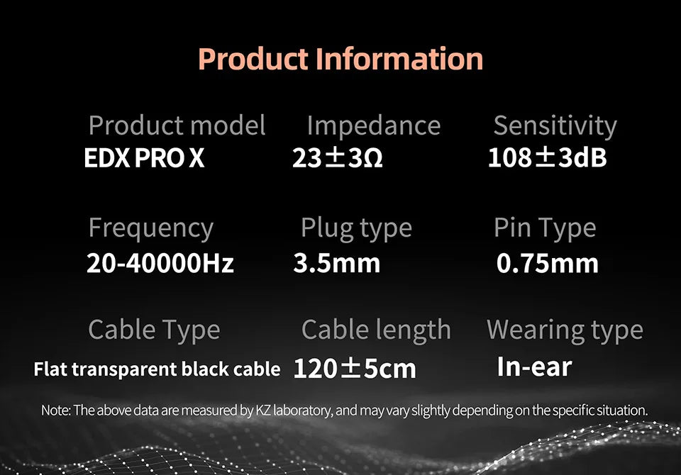KZ EDX PRO X In Ear Dynamic Drive  HIFI Bass Music Earbud Sport Noise Cancelling Earphone