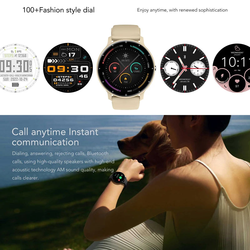 Men Women Sports Fitness Ultra Light Smartwatch Heart Rate