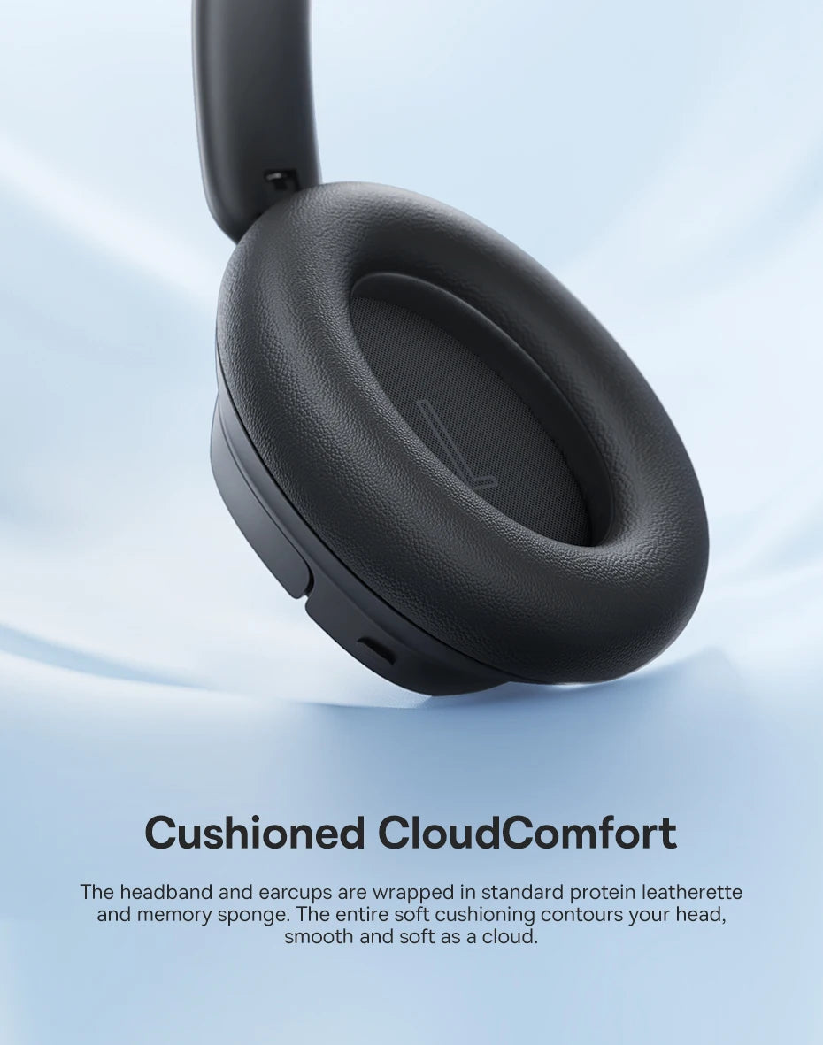 Baseus Wireless Headphones Bluetooth 5.4 Noise Cancelling Hi-Res Spatial Audio 120Hours Time