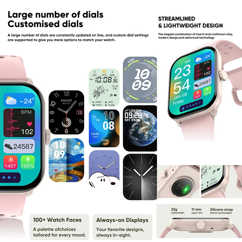 Xiaomi Sport Smart Watch 5 for Men Women Heart Rate Bluetooth Call GPS Track Waterproof