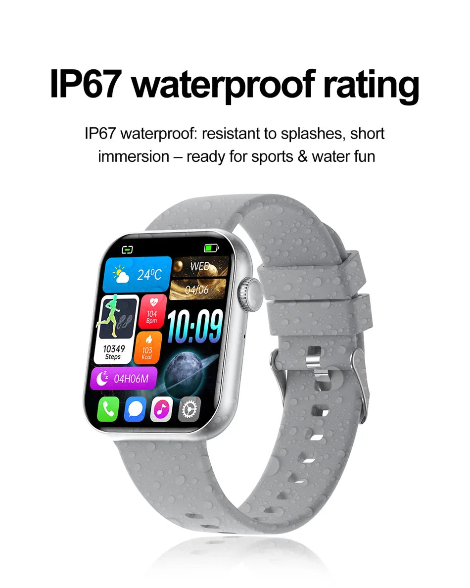 Jooeniok Men's Smartwatch 100+ Sports Mode Health Monitoring