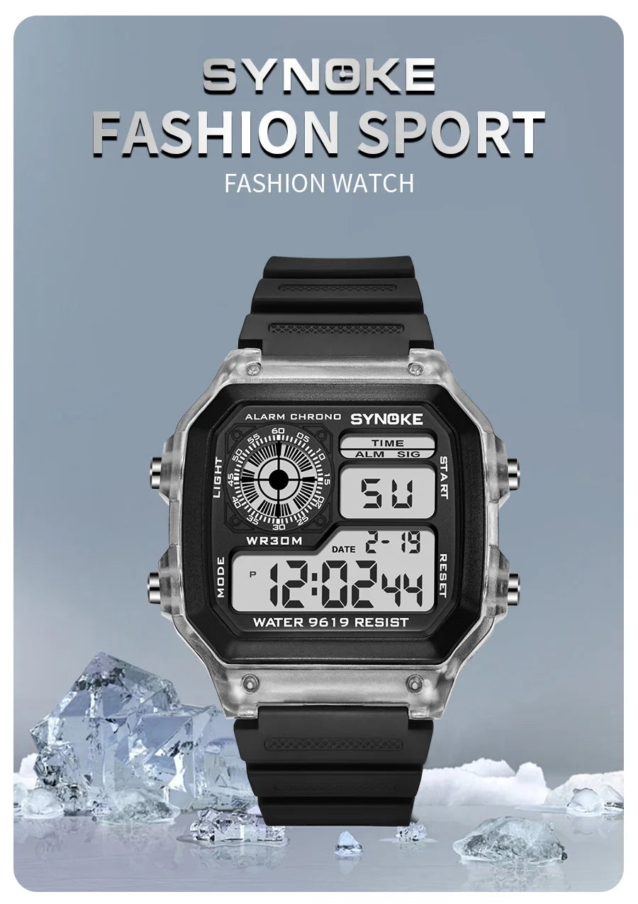 SYNOKE Digital  Men and Women Sport Watch