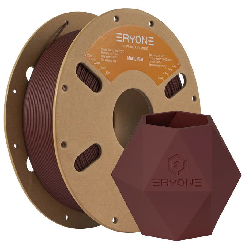 ERYONE PLA Matte Premium Filament 3D Print, Multicolour Available, 1KG/Spool