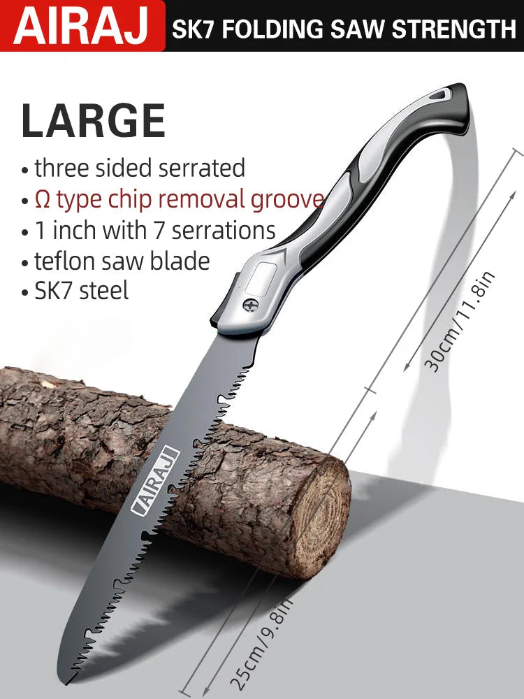 AIRAJ Woodworking  Folding Saw hacksaw Multifunction Knife