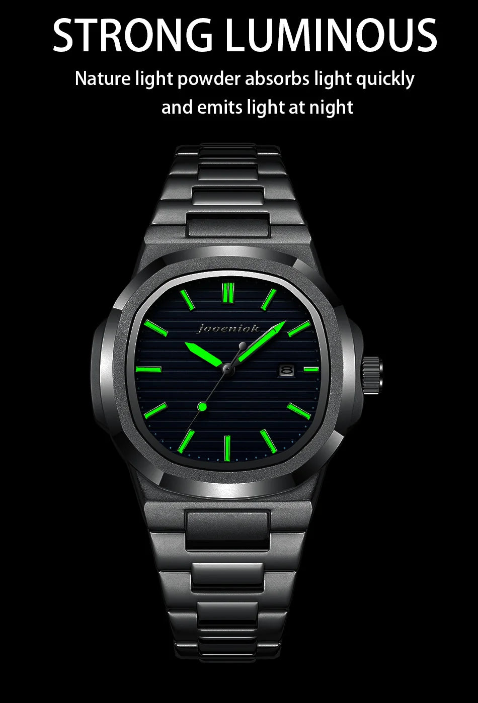 JOOENIOK Top Luxury Waterproof Luminous Men Watch