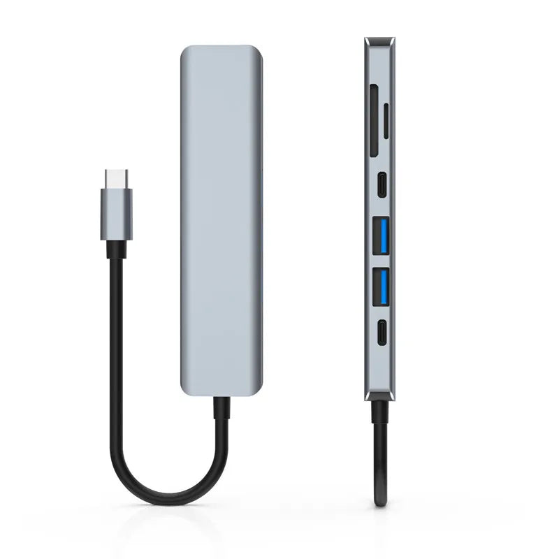 7-in-1 USB C Docking Station 4K HDMI-compatible Adapter USB 3.0 HUB TYPE C to HDMI PD 87W USB C Splitter for Laptop MacBook Pro