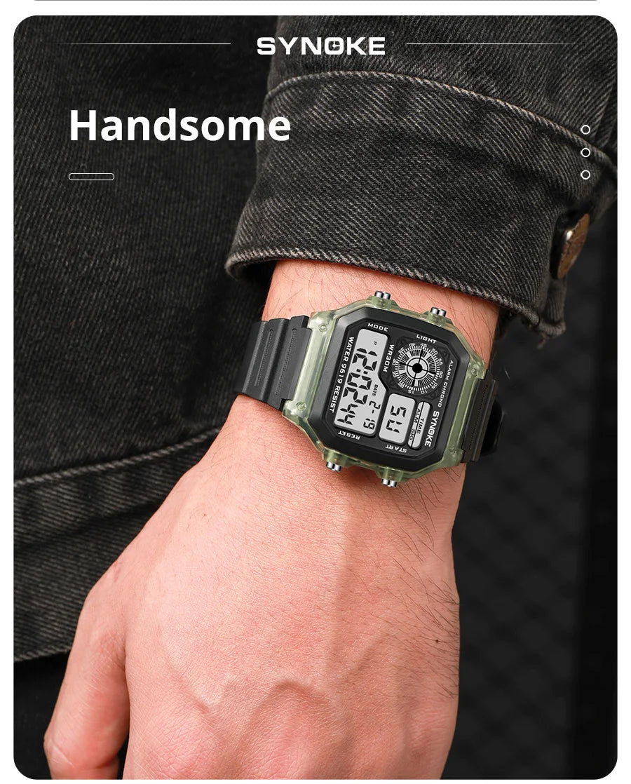SYNOKE Digital  Men and Women Sport Watch