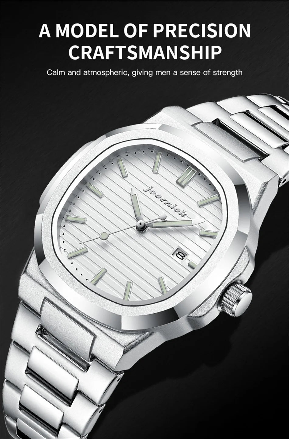 JOOENIOK Top Luxury Waterproof Luminous Men Watch