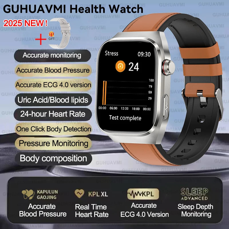 Xiaomi Five organ examination Smart Watch Men Women ECG+PPG Uric Acid Blood Fat