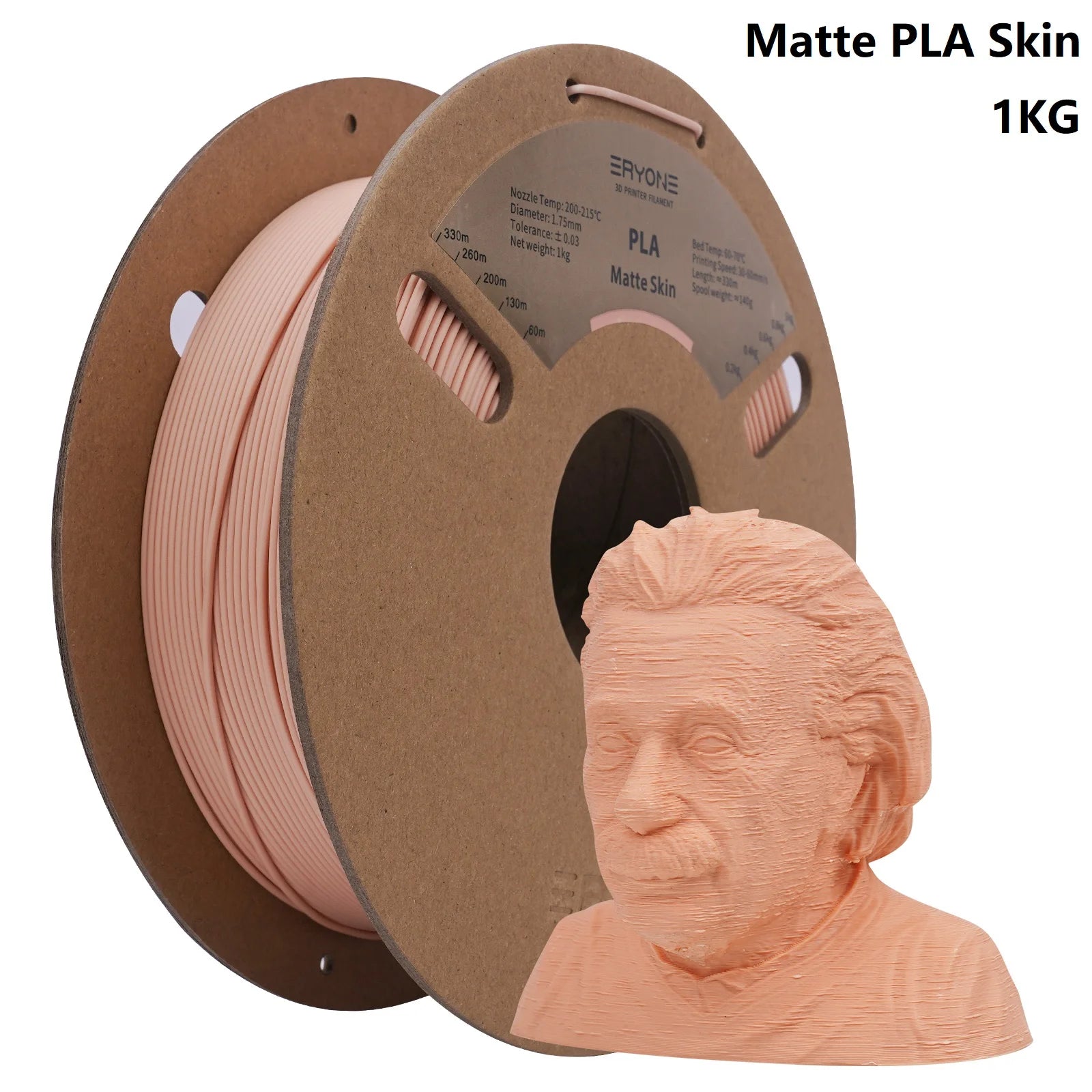 ERYONE PLA Matte Premium Filament 3D Print, Multicolour Available, 1KG/Spool