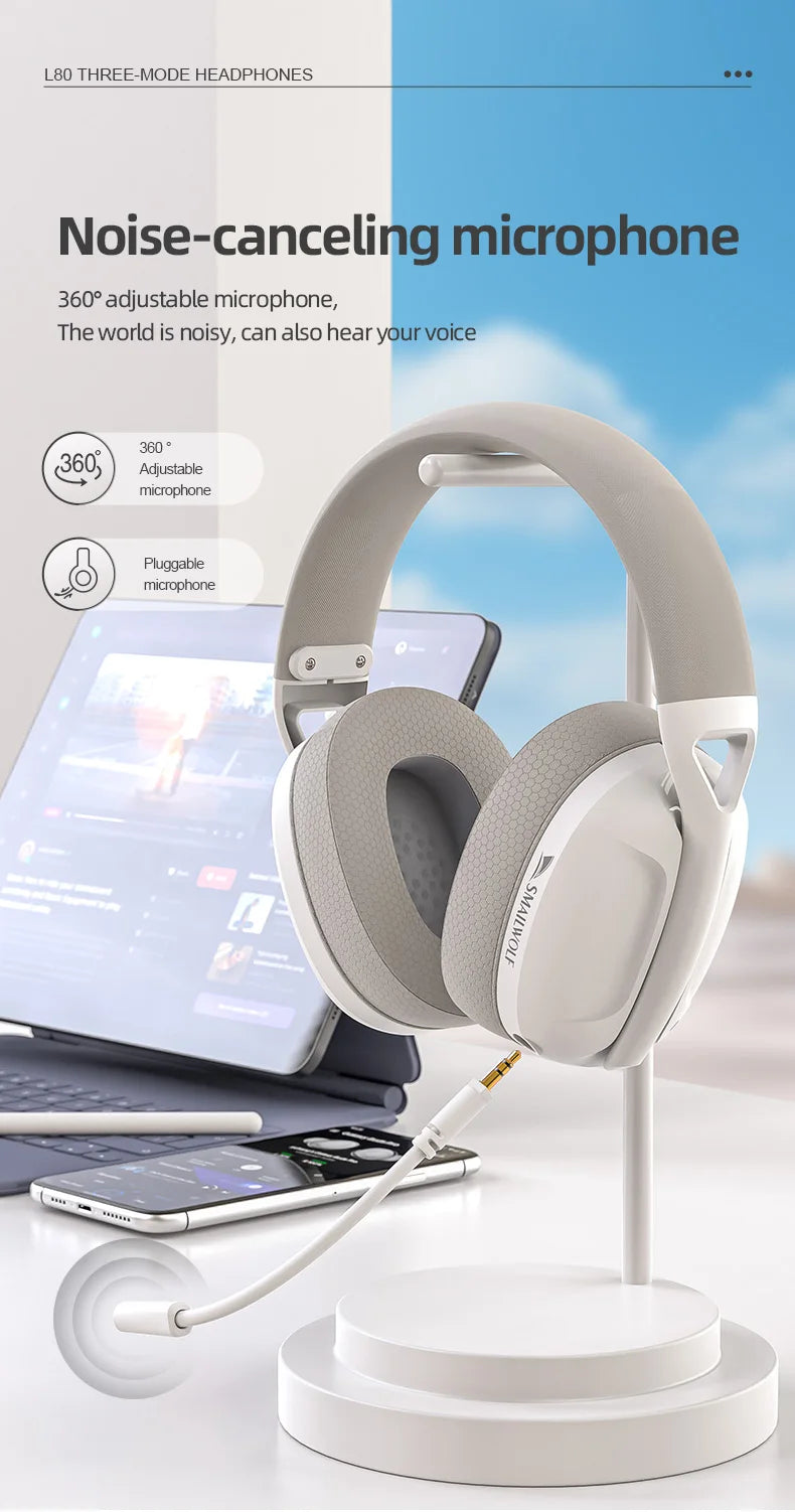 SMAILWOLF wireless Bluetooth lightweight gaming sports bass headsets