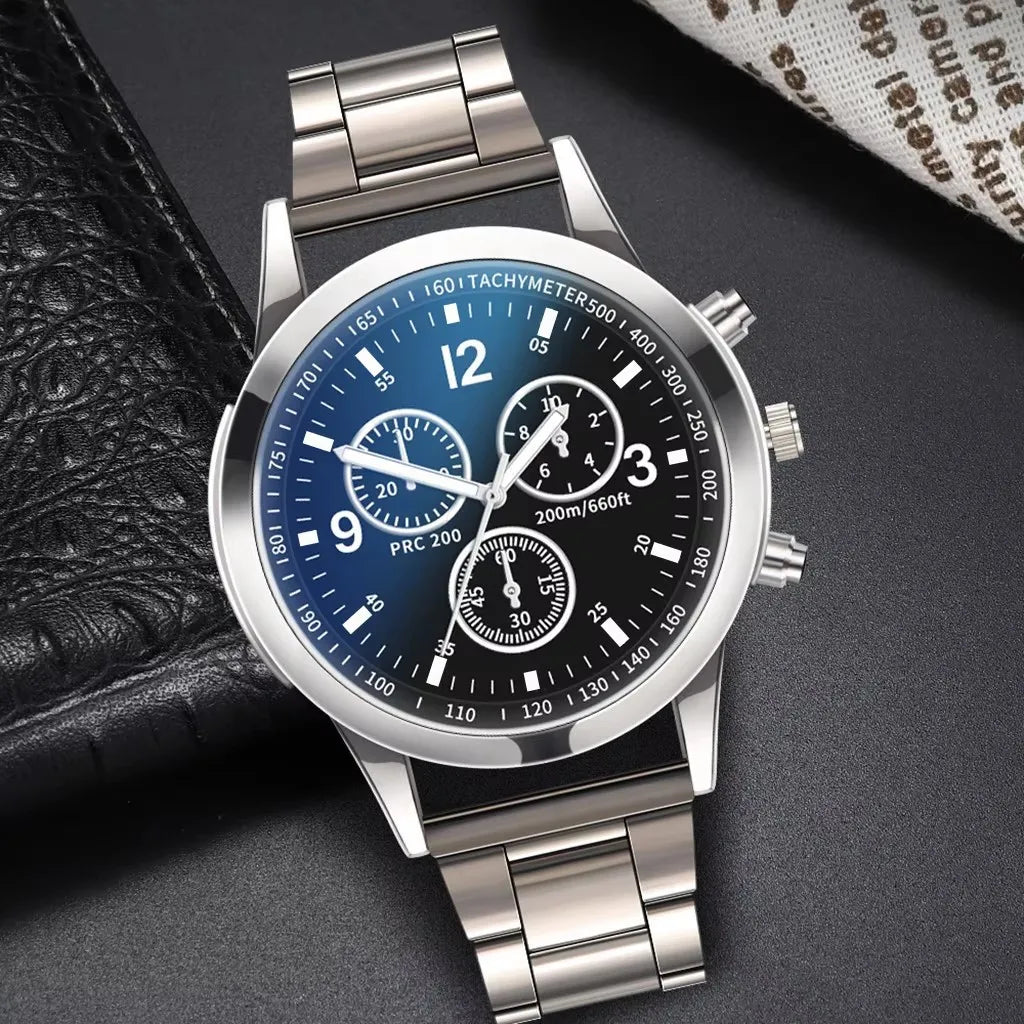 2 PCS Men Fashion Business Watches