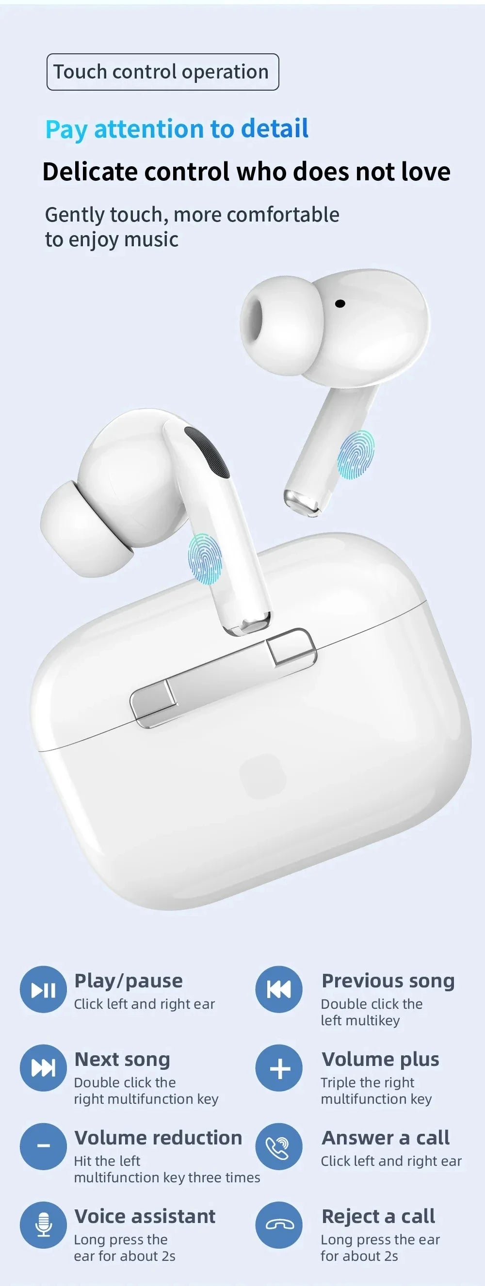 Wireless Bluetooth Earphones  Sport Noise Cancelling Headset For iPhone Android
