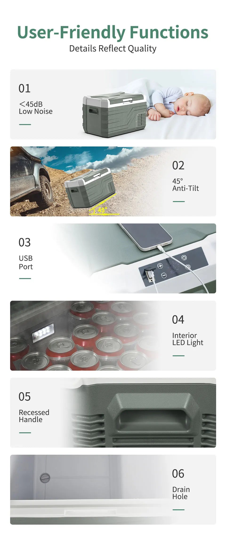 ALPICOOL: Car Refrigerator 12V Compressor Fridge Freezer 12/24V DC 100-240V AC Portable Cooler for Camping Travel 25L, 35L, 45L