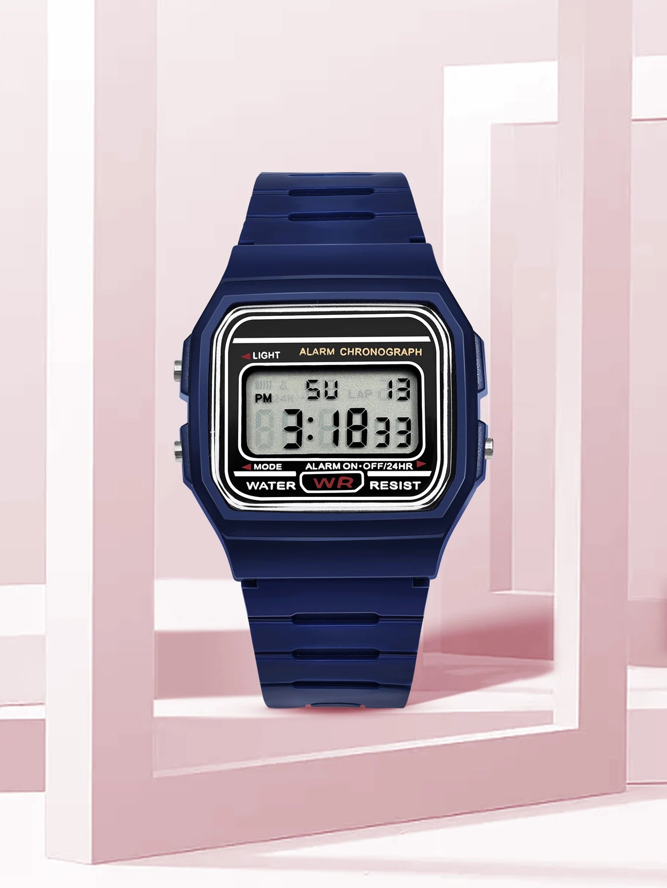 Women Men Digital Electronic LED Watch Multifunctional Outdoor