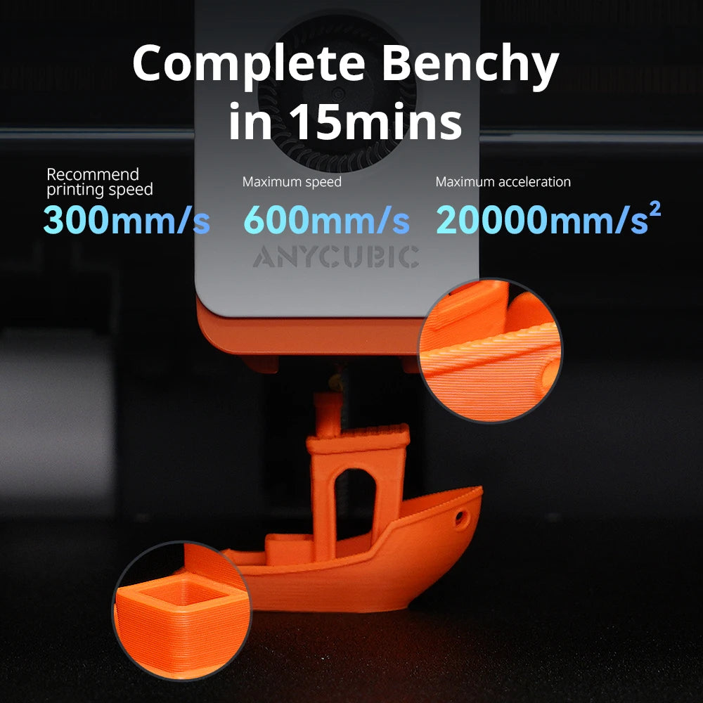 Anycubic Kobra S1 AE Version 3D Printer Core XY Stable Structure Max Speed 600mm/s High Precision Ultra-Quiet 3D Printer