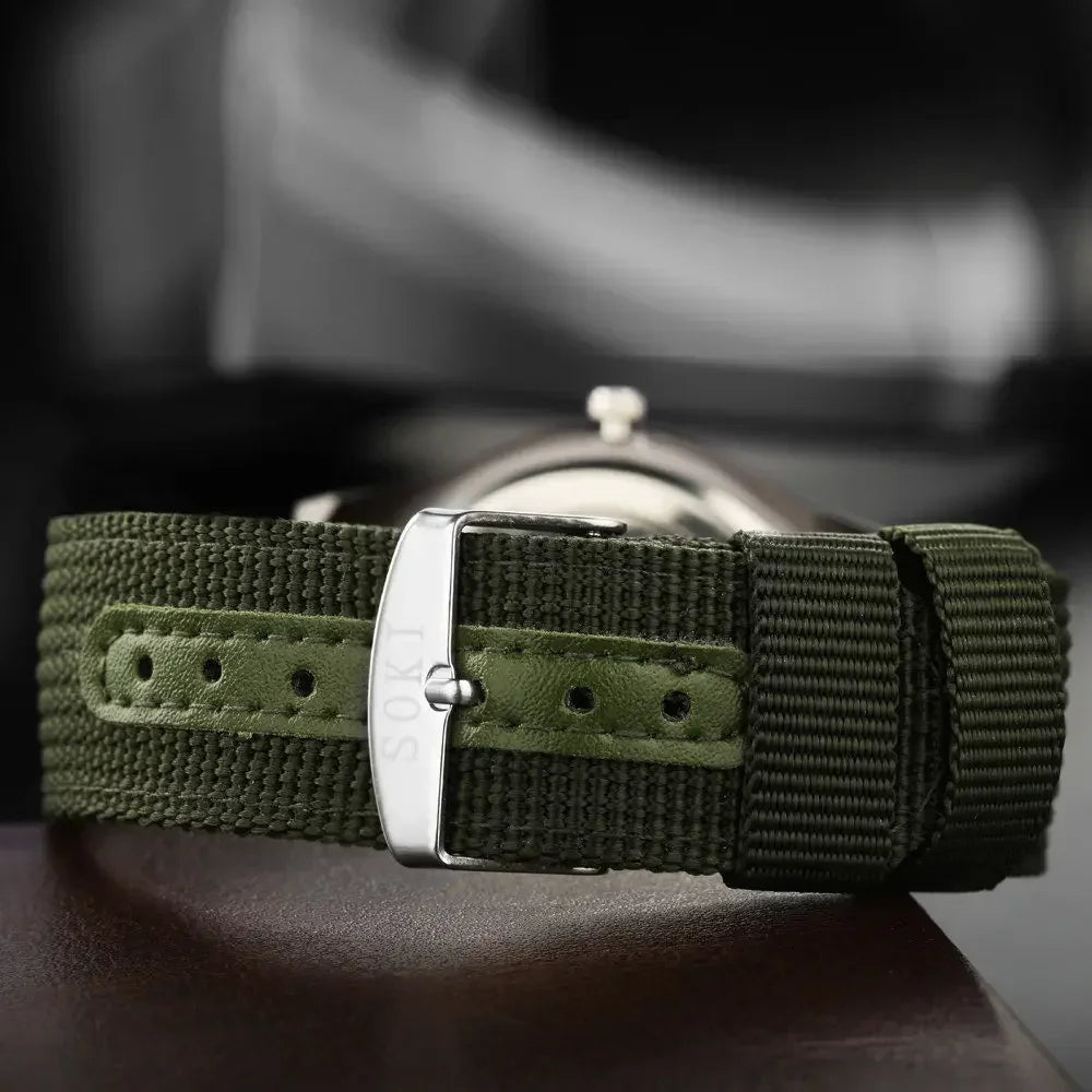 Top Quality Luxury  Luminous Canvas Watch for Men
