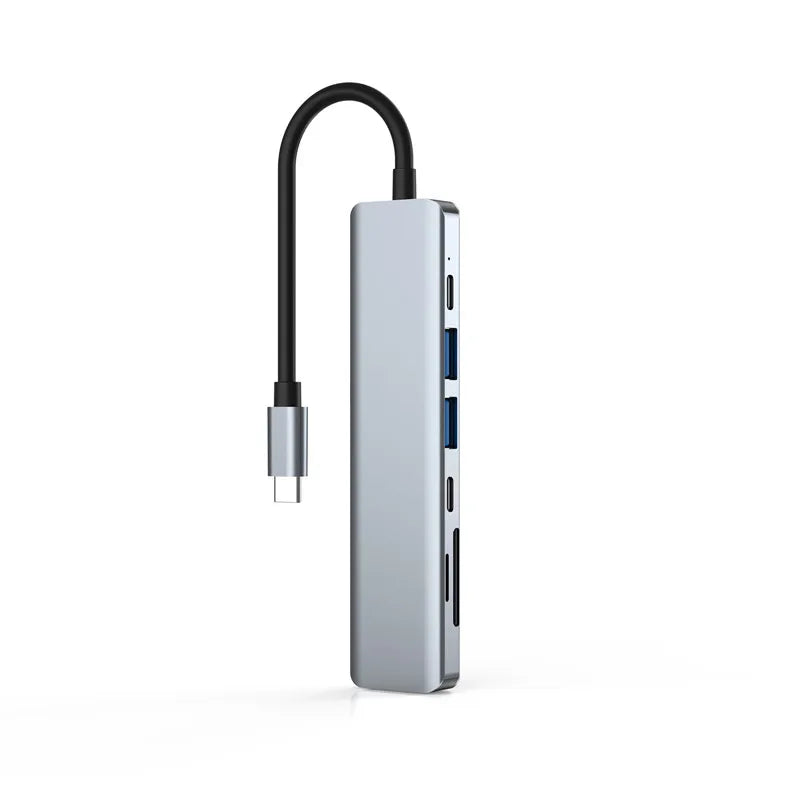 7-in-1 USB C Docking Station 4K HDMI-compatible Adapter USB 3.0 HUB TYPE C to HDMI PD 87W USB C Splitter for Laptop MacBook Pro