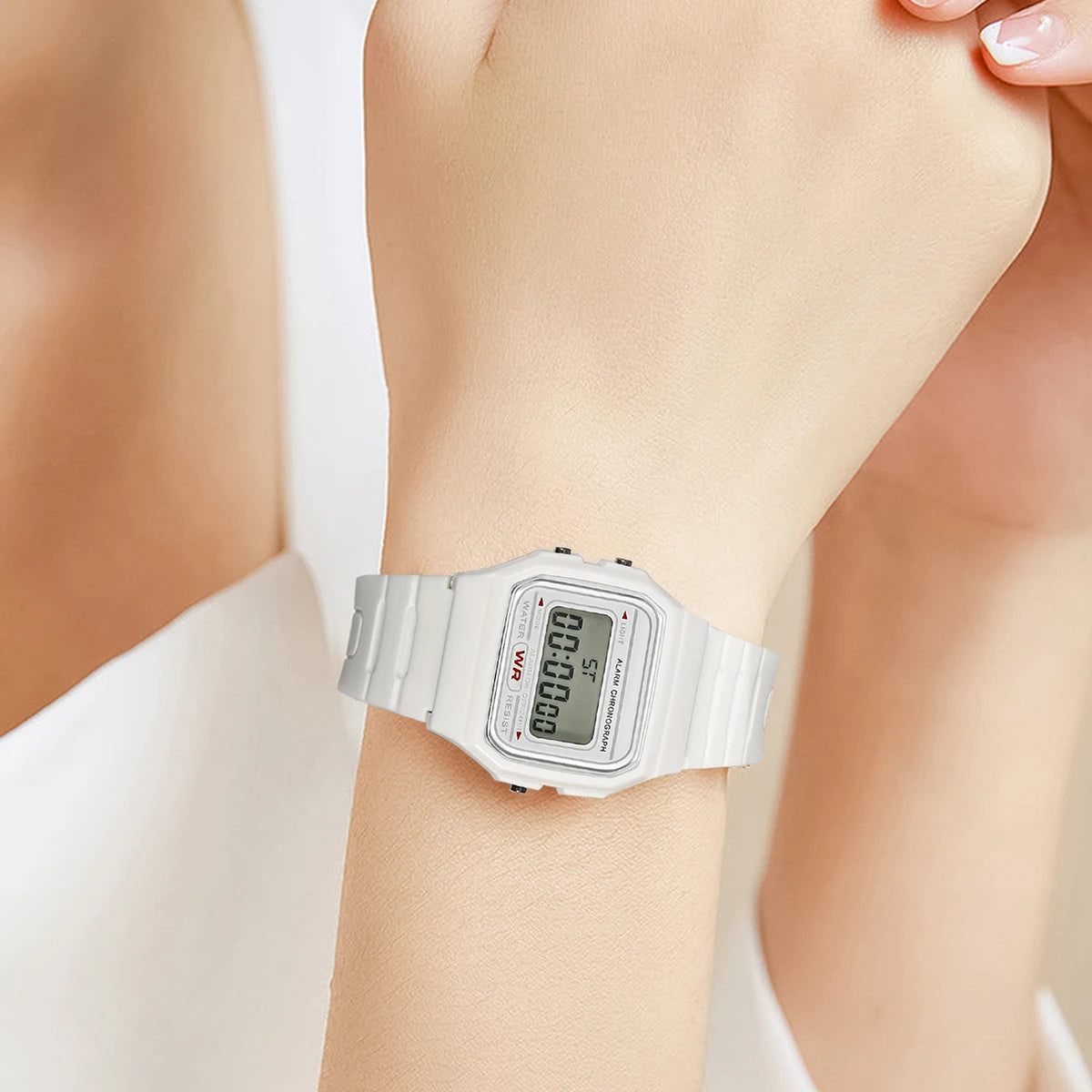 Women Men Digital Electronic LED Watch Multifunctional Outdoor