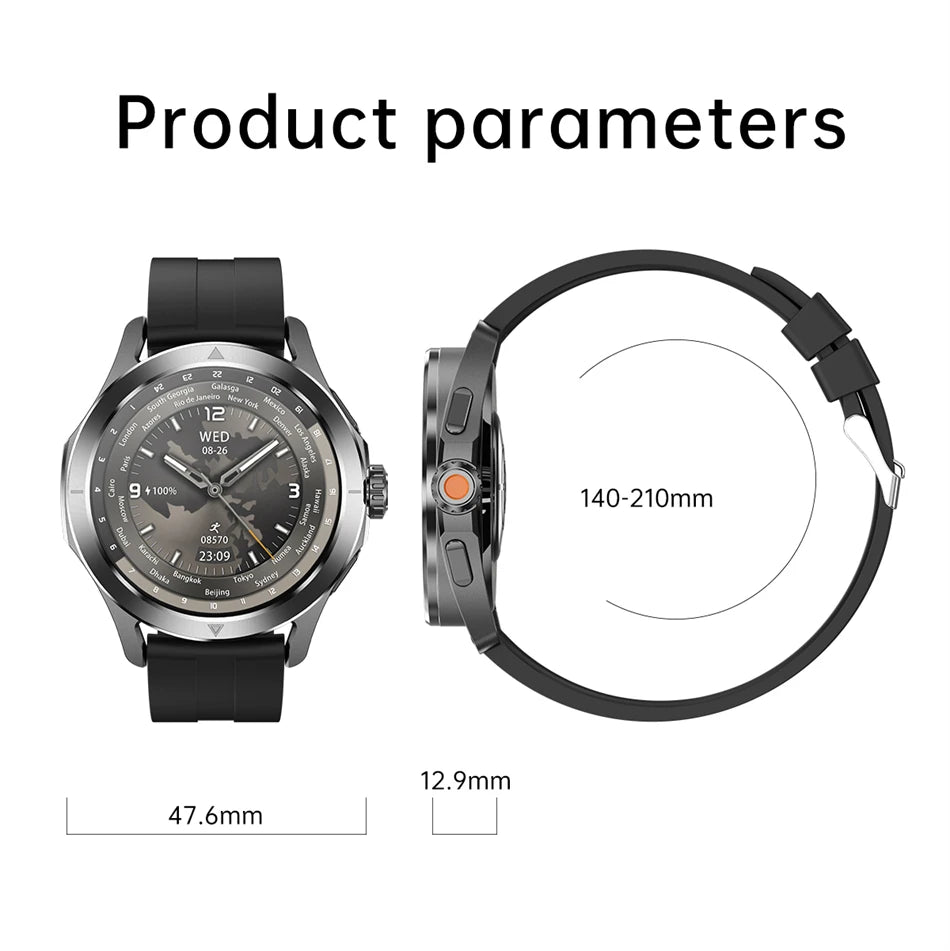 Sports Smart Watch for Men and Women with NFC GPS Compass Heart rate