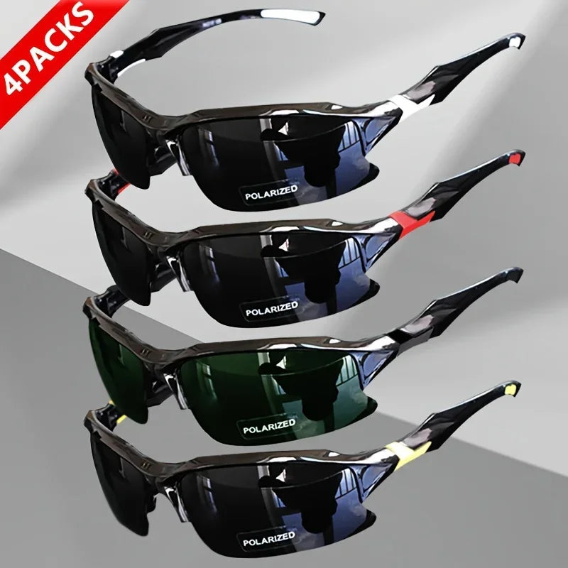 Outdoor Polarized Fashionable Sports Glasses for Men and Women, Windproof Suitable for Baseball Running Golf and Driving