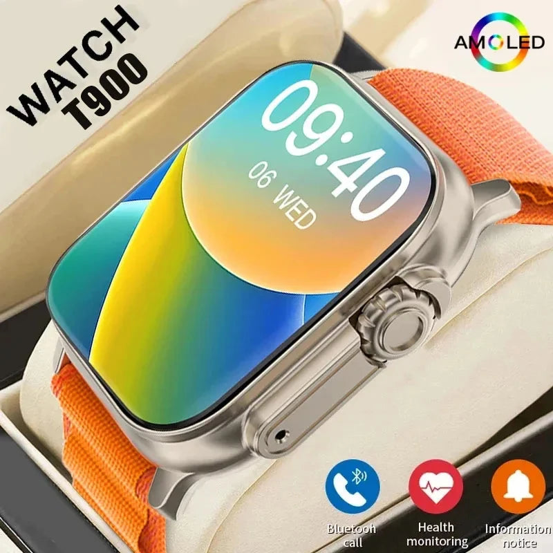 LAXASFIT T900 Ultra Sport Smartwatch Heart Rate Monitor for Men Women