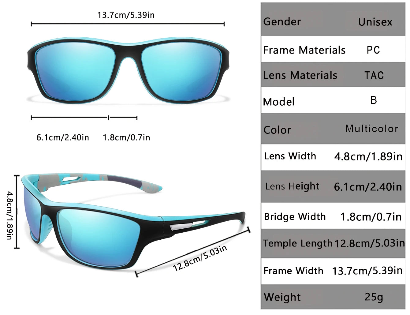 Polarized Sunglasses Cycling Driving Hiking Anti-glare UV400 for Men Women