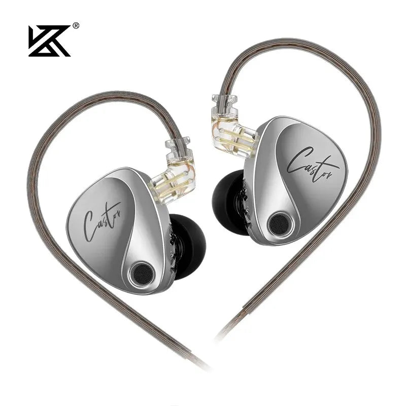 KZ Castor In Ear HiFi 2DD Dynamic High-end Tuneable Balanced  Earphones