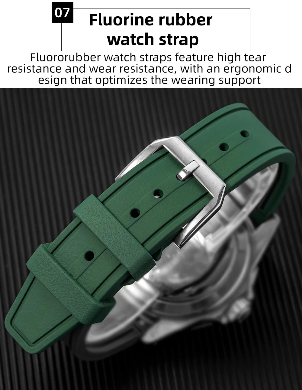 ADDIESDIVE Chronograph 38 mm Luminous Bubble Mirror 10Bar Waterproof Steel Watch for Men