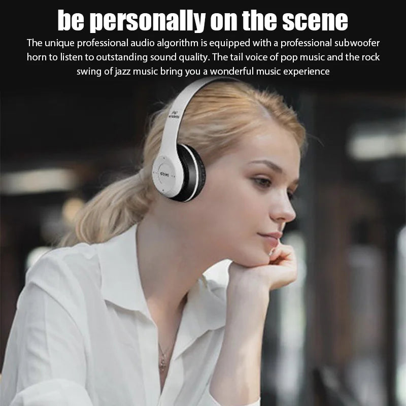 PERCIRON 5.0 Wireless Sports Game Bluetooth Headset Folding Series