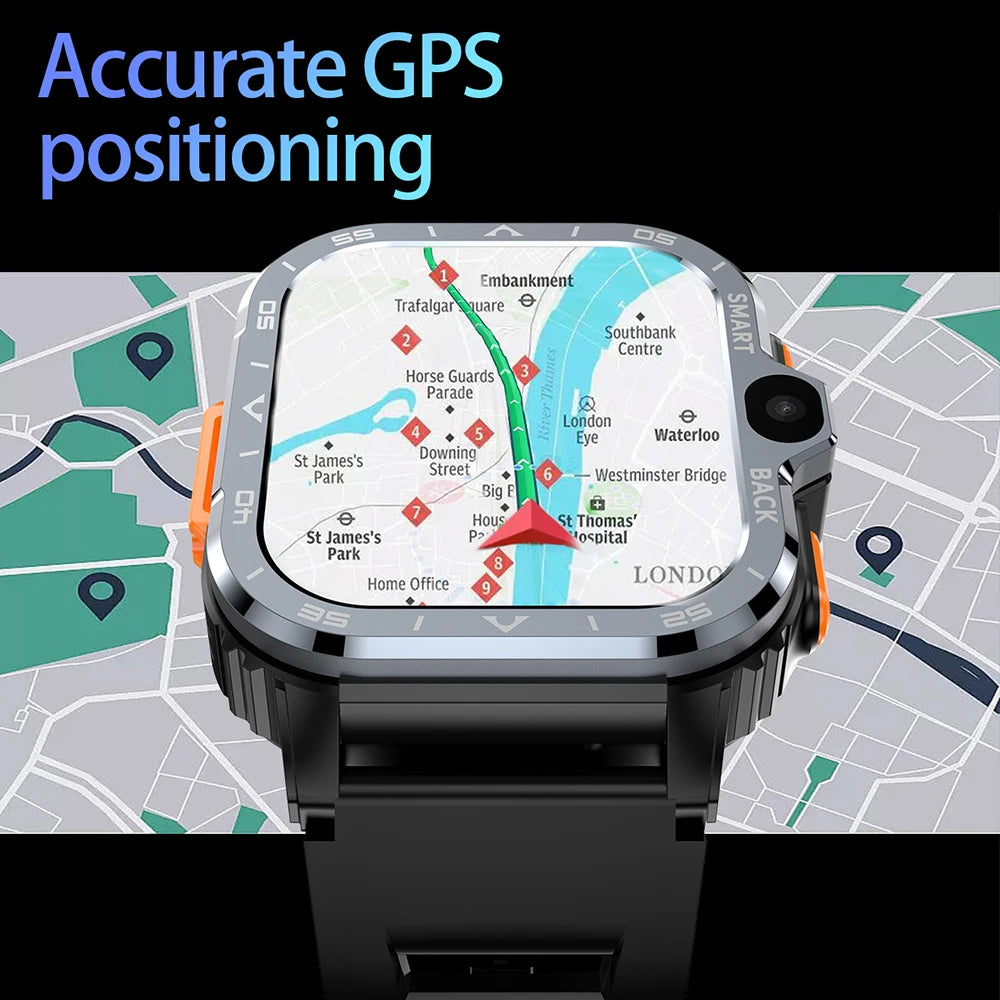 VALDUS Android Smart Watch Men  16G/64G ROM HD Dual Camera 4G SIM Card