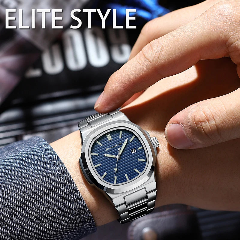 JOOENIOK Top Luxury Waterproof Luminous Men Watch