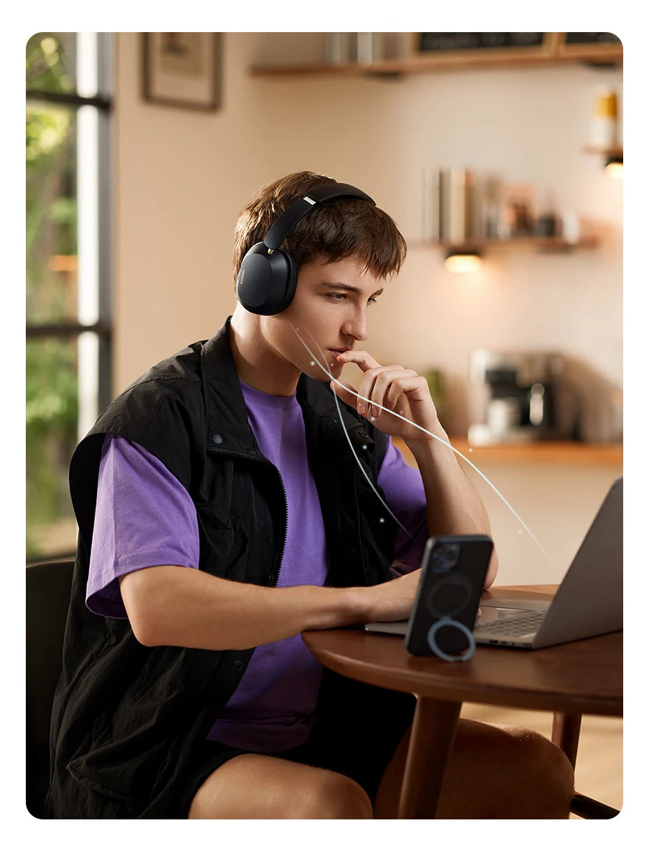 UGREEN  Wireless Bluetooth Headphones Noise Cancellation Hi-Res Spatial Audio Earphones Headset