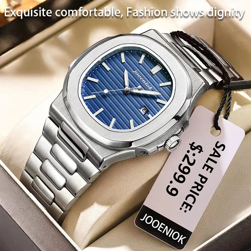 JOOENIOK Top Luxury Waterproof Luminous Men Watch