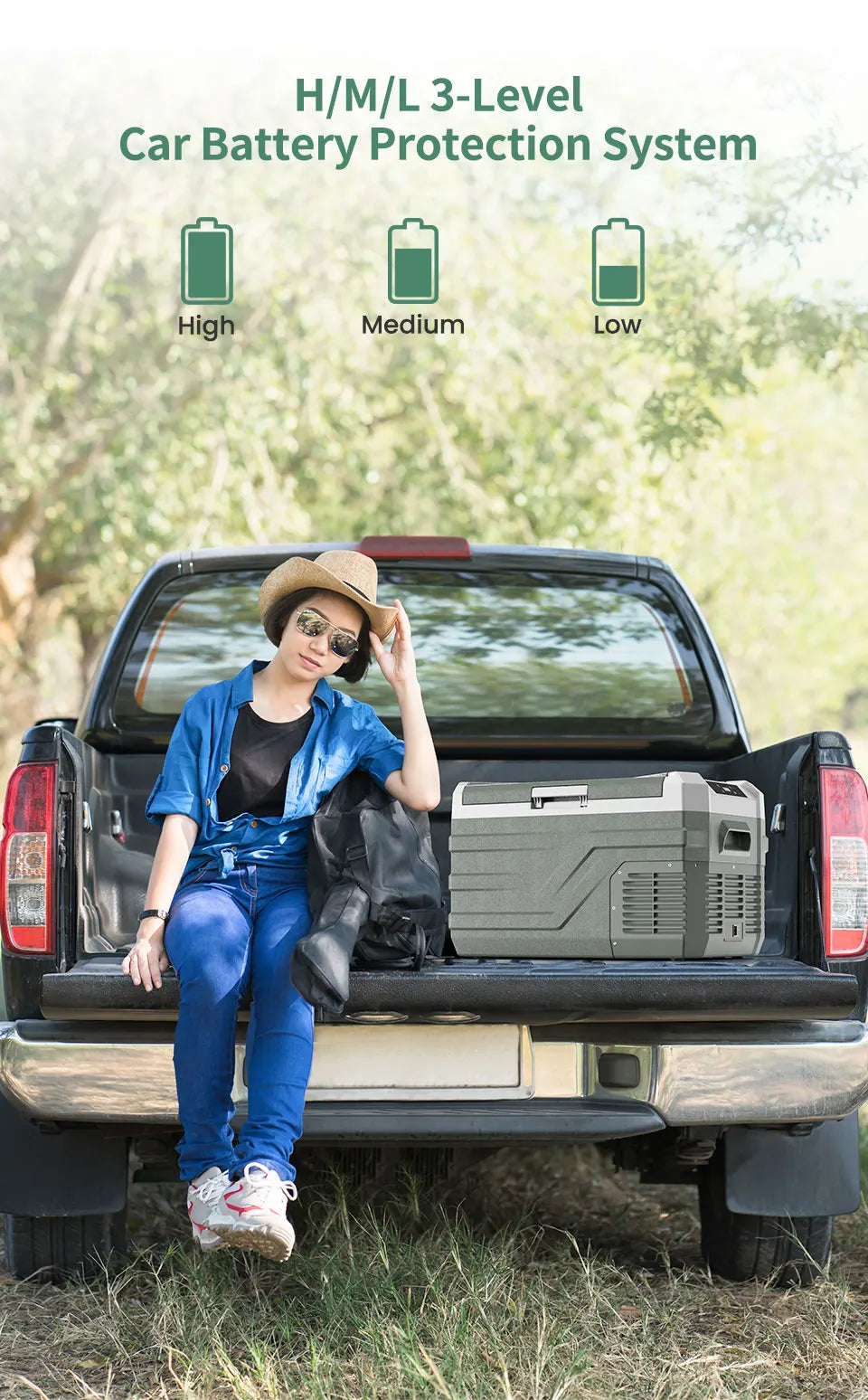 ALPICOOL: Car Refrigerator 12V Compressor Fridge Freezer 12/24V DC 100-240V AC Portable Cooler for Camping Travel 25L, 35L, 45L