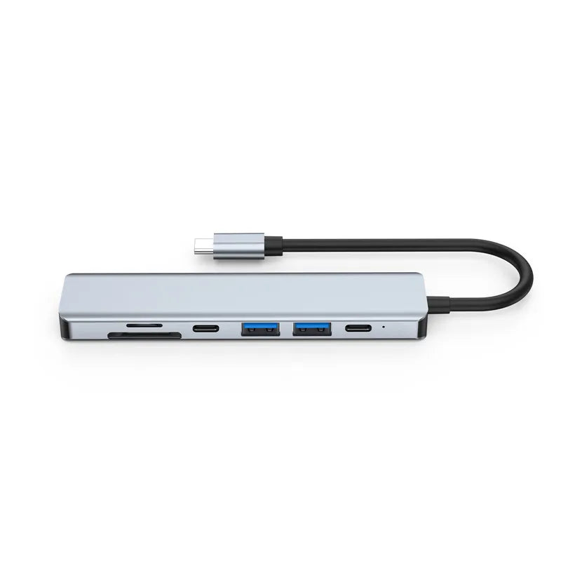 7-in-1 USB C Docking Station 4K HDMI-compatible Adapter USB 3.0 HUB TYPE C to HDMI PD 87W USB C Splitter for Laptop MacBook Pro