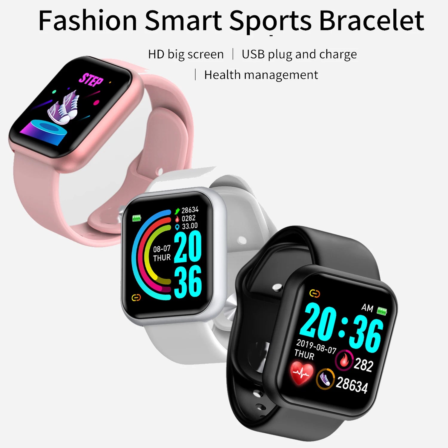 Smartwatch For Women Men  Heart Rate Monitor Calorie Tracking
