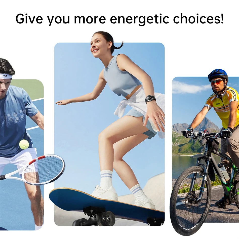 Sports Smart Watch for Men and Women with NFC GPS Compass Heart rate