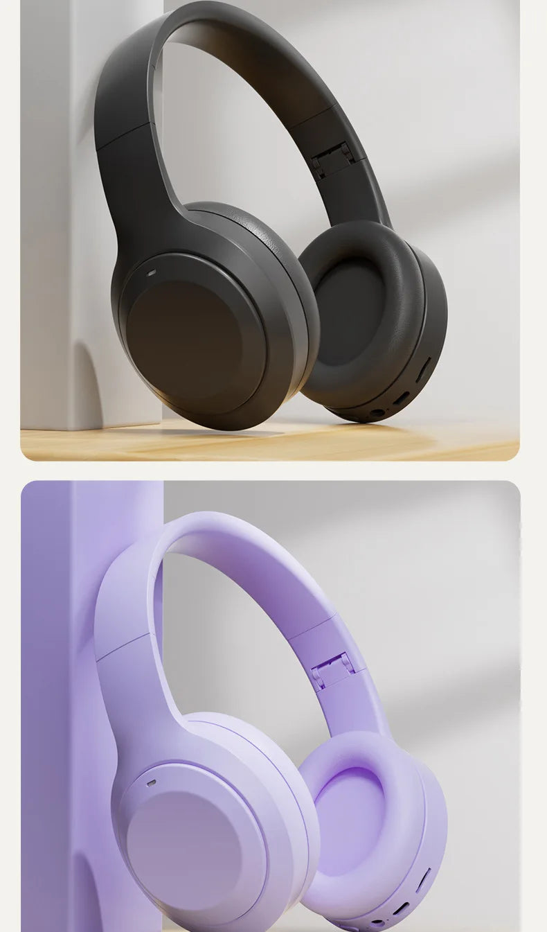 HIFI Stereo Headsets Sport Gamers with Wireless Bluetooth 5.3 and HD Mic