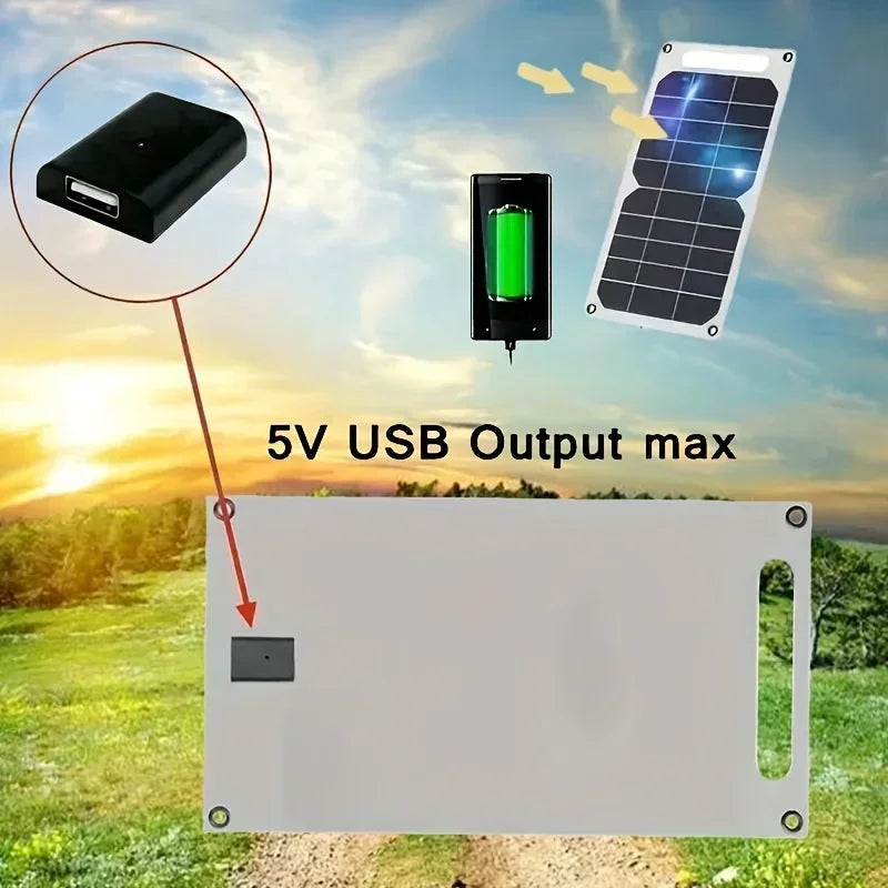 Portable 35W 5V Solar Panel Plate Charger With USB Safe Stabilize