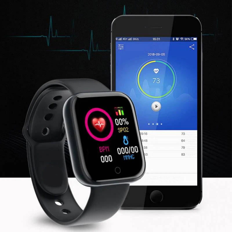 Smartwatch For Women Men  Heart Rate Monitor Calorie Tracking