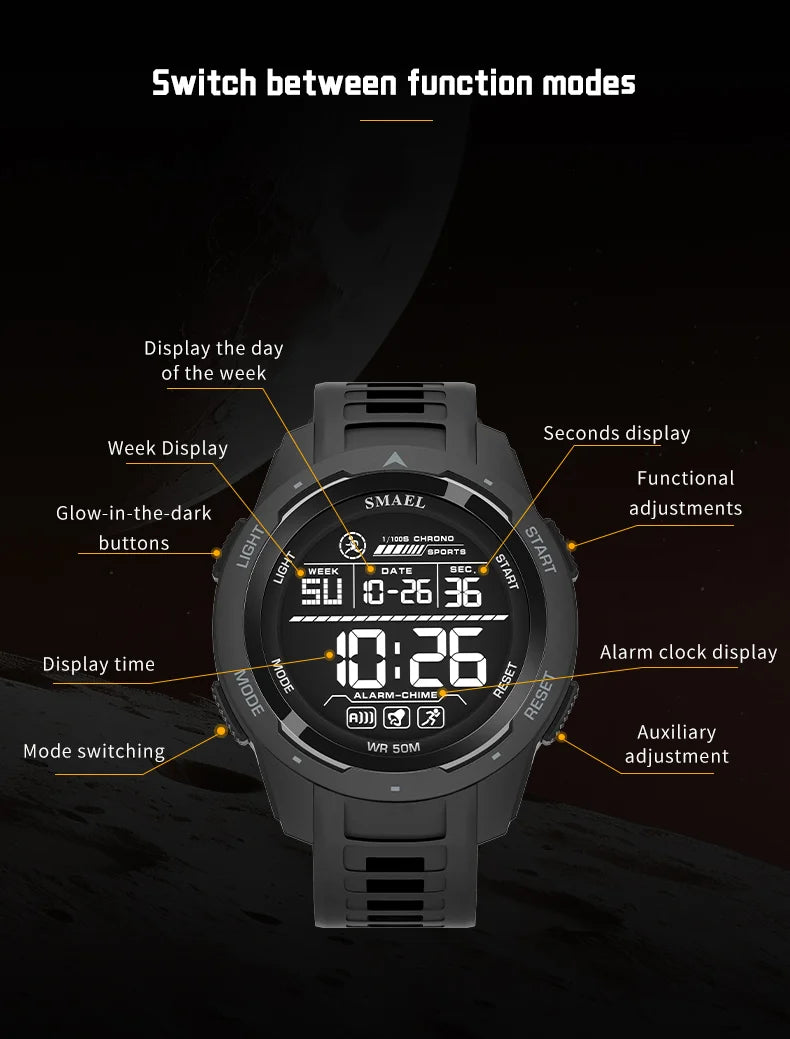 SMAEL Digital Sport Watch for Men