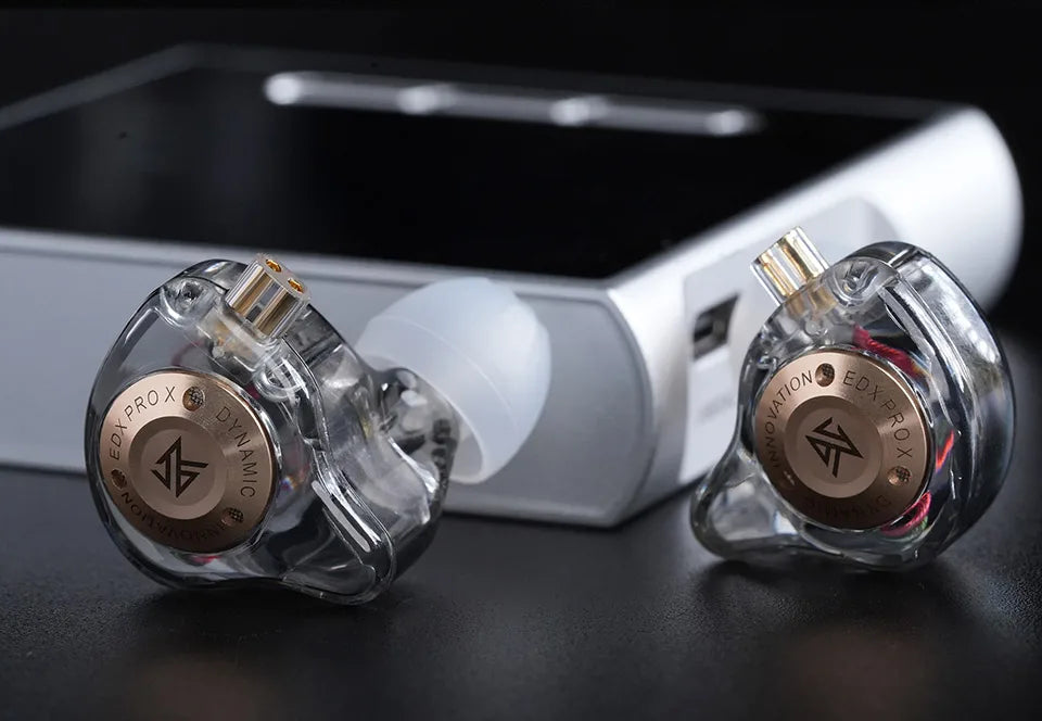 KZ EDX PRO X In Ear Dynamic Drive  HIFI Bass Music Earbud Sport Noise Cancelling Earphone