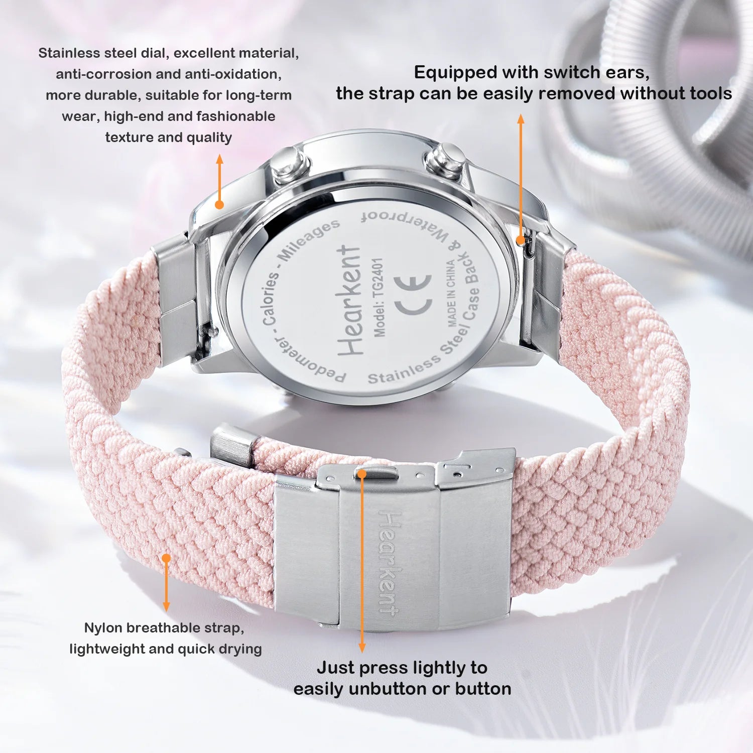 Hearkent Women's Digital Sport Watch with Pedometer, Step Counter, Calories Mile,...