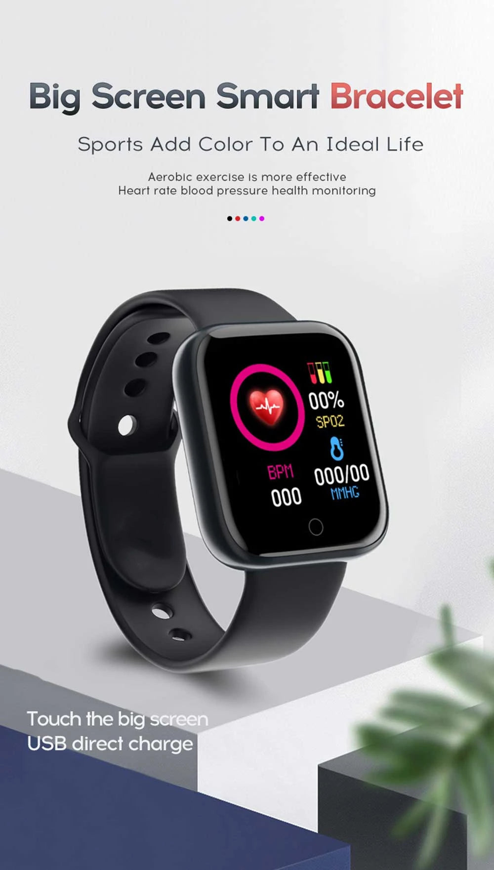Smartwatch For Women Men  Heart Rate Monitor Calorie Tracking